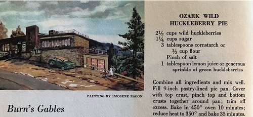 Ozark Wild Huckleberry Pie and Hot Water Pie Crust (Ford Treasury)